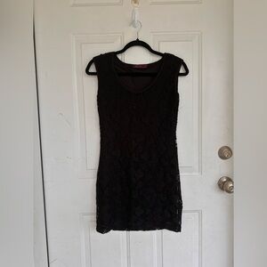 Julie’s closet mini tight black sleeveless dress Size M